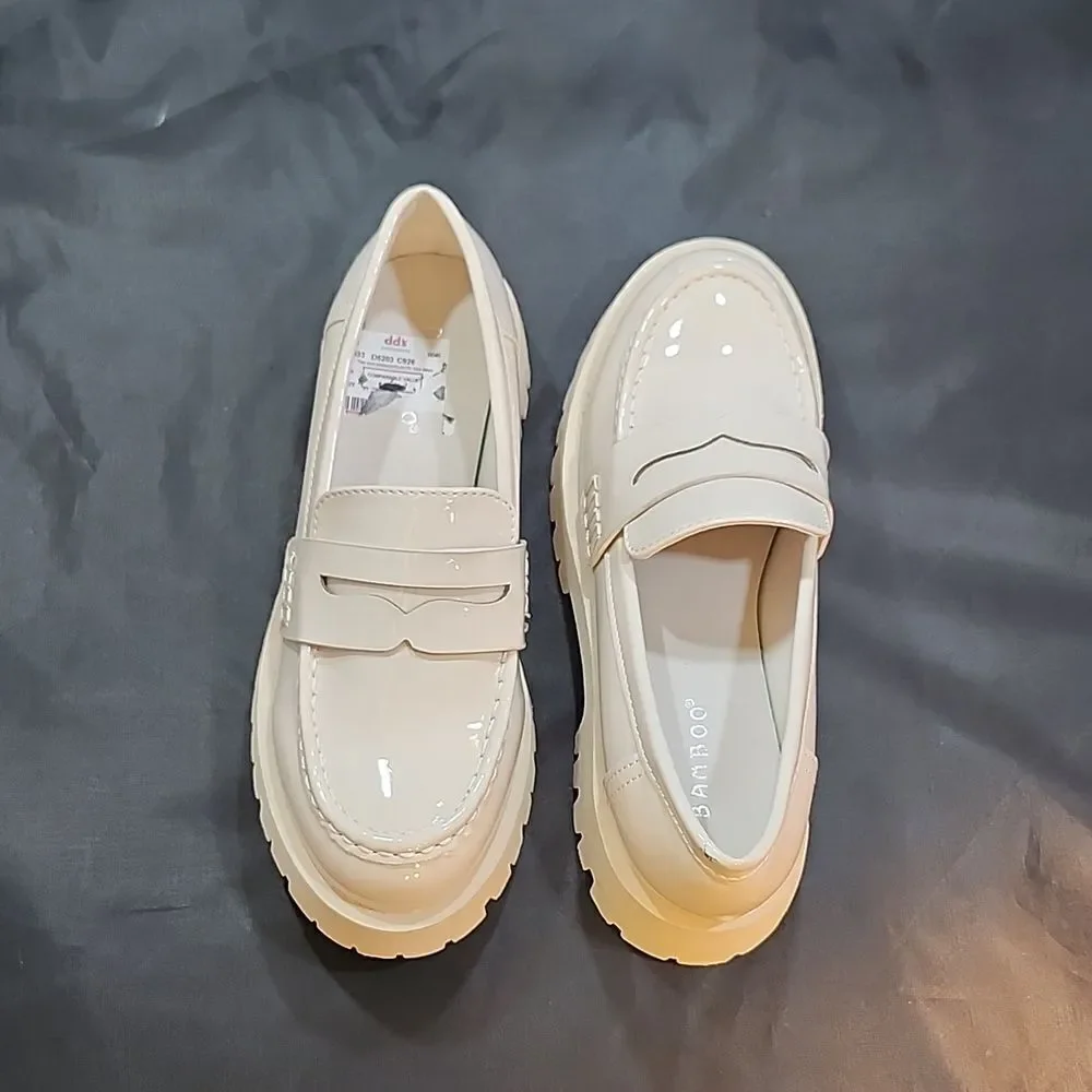 BRAND NEW BAMBOO HUTCH THICK SOLED PLATFORM LOAFERS
